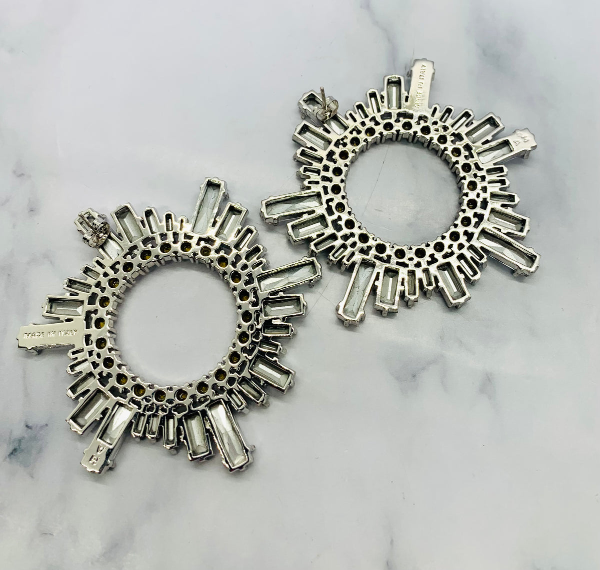 AMINA MUADDI Begum Rhinestone Earrings - Pre owned
