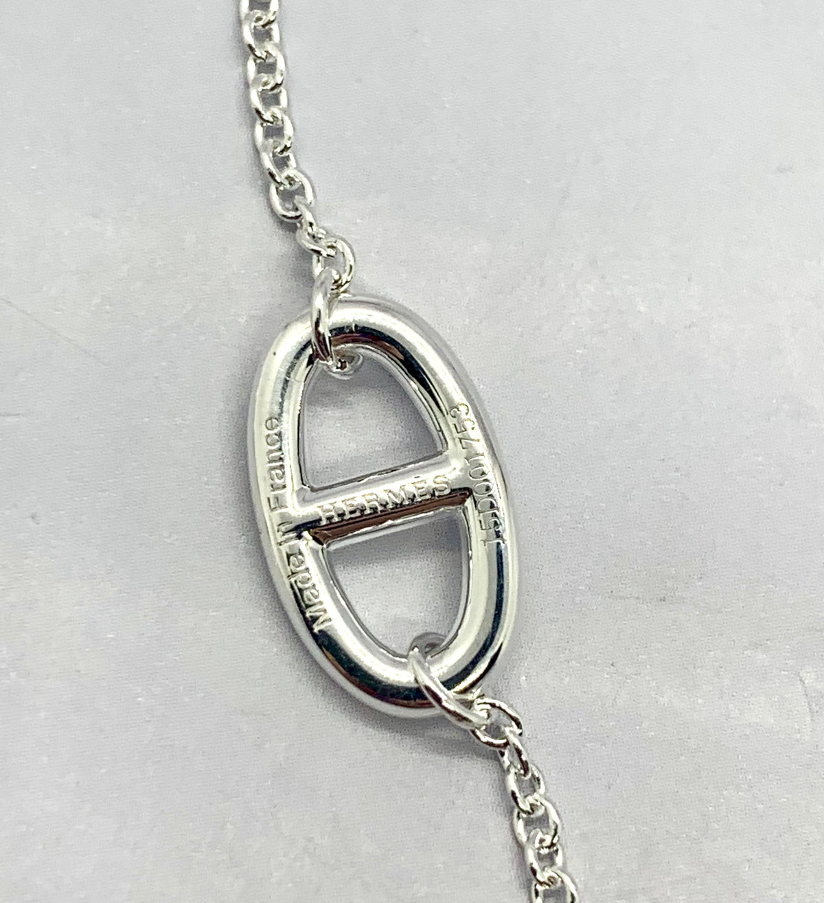 HERMES Silver Chain Bracelet - Pre owned