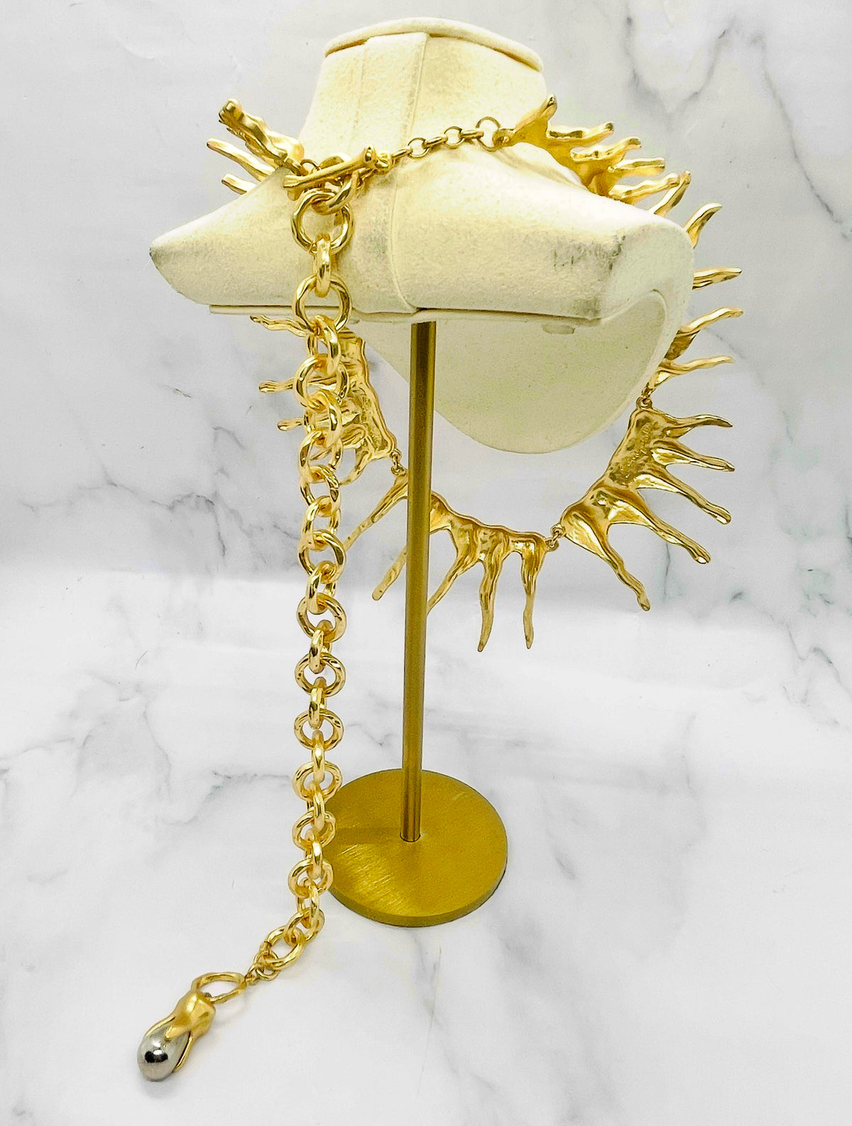 SCHIAPARELLI Sun Choker Statement Necklace - Pre owned