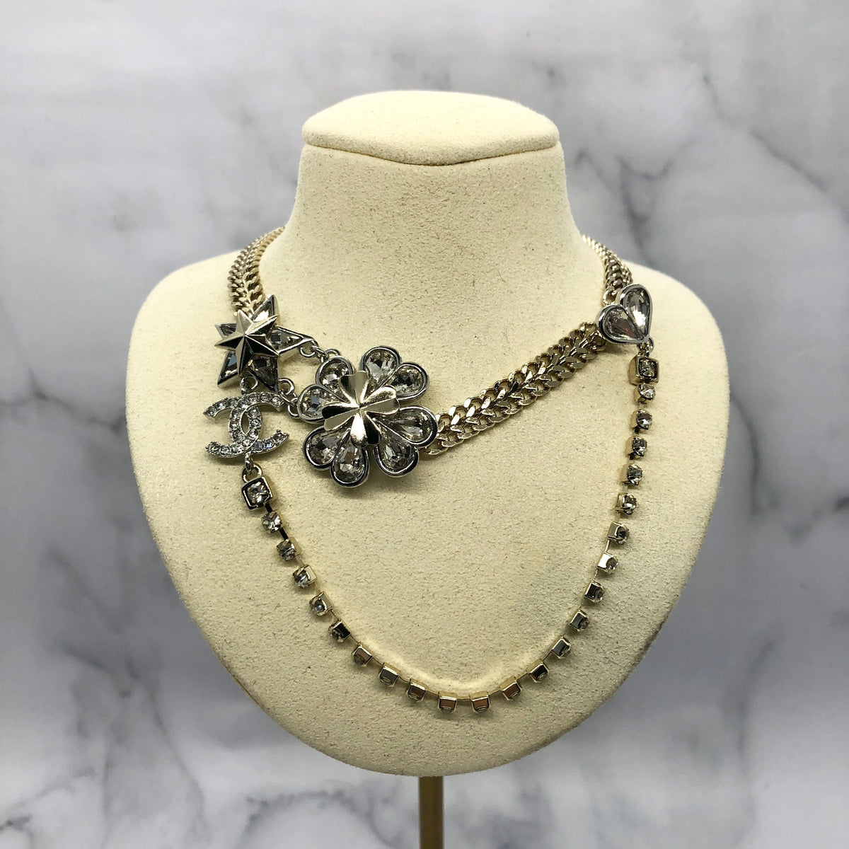 CHANEL CC Ornate Statement Necklace - Pre owned