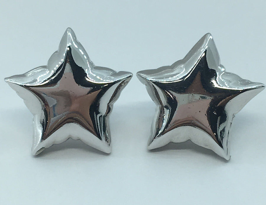 MARC JACOBS Silver Tone Balloon Heart Earrings - Pre owned