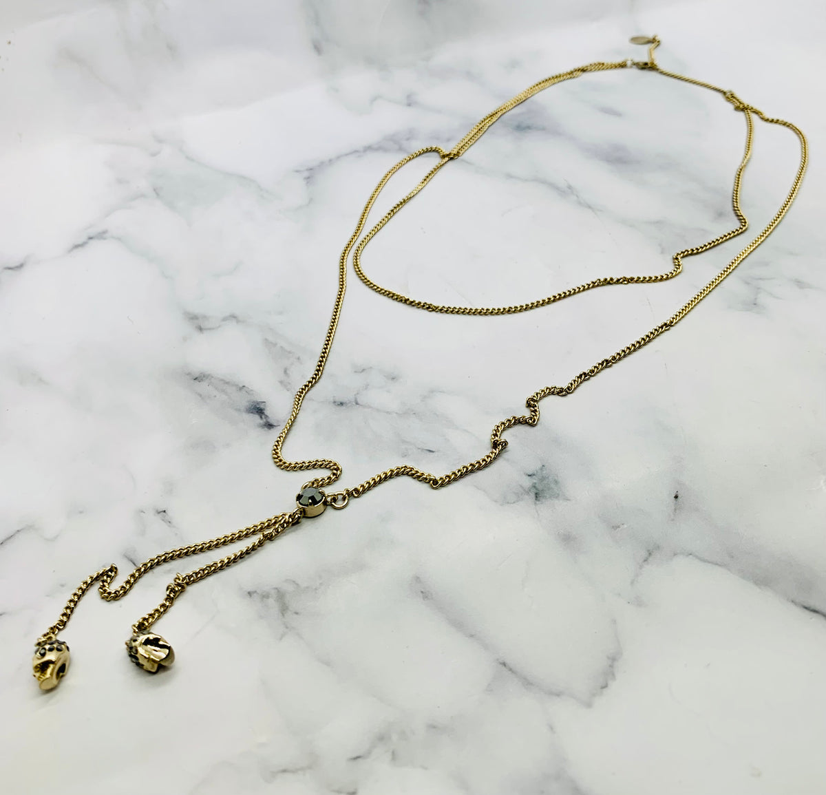 ALEXANDER MCQUEEN Skull Pendant Necklace - Pre owned