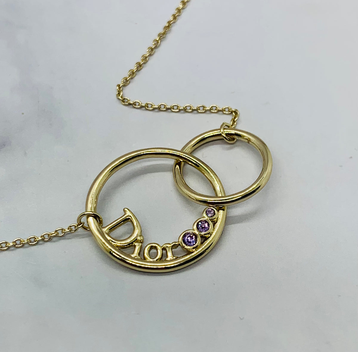 CHRISTIAN DIOR Vintage Rhinestone Necklace - Pre owned