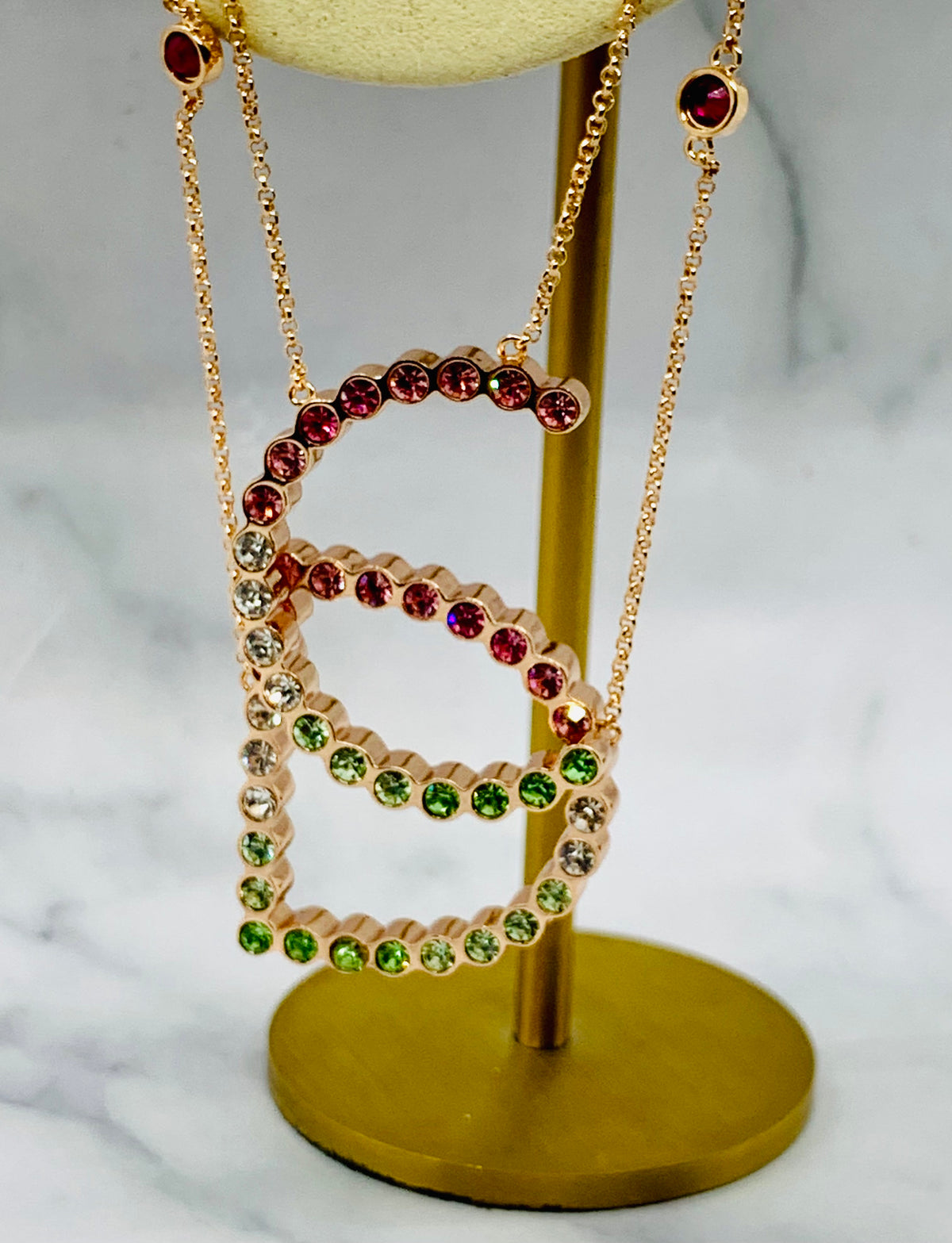 CHRISTIAN DIOR CD Statement Necklace - Pre owned