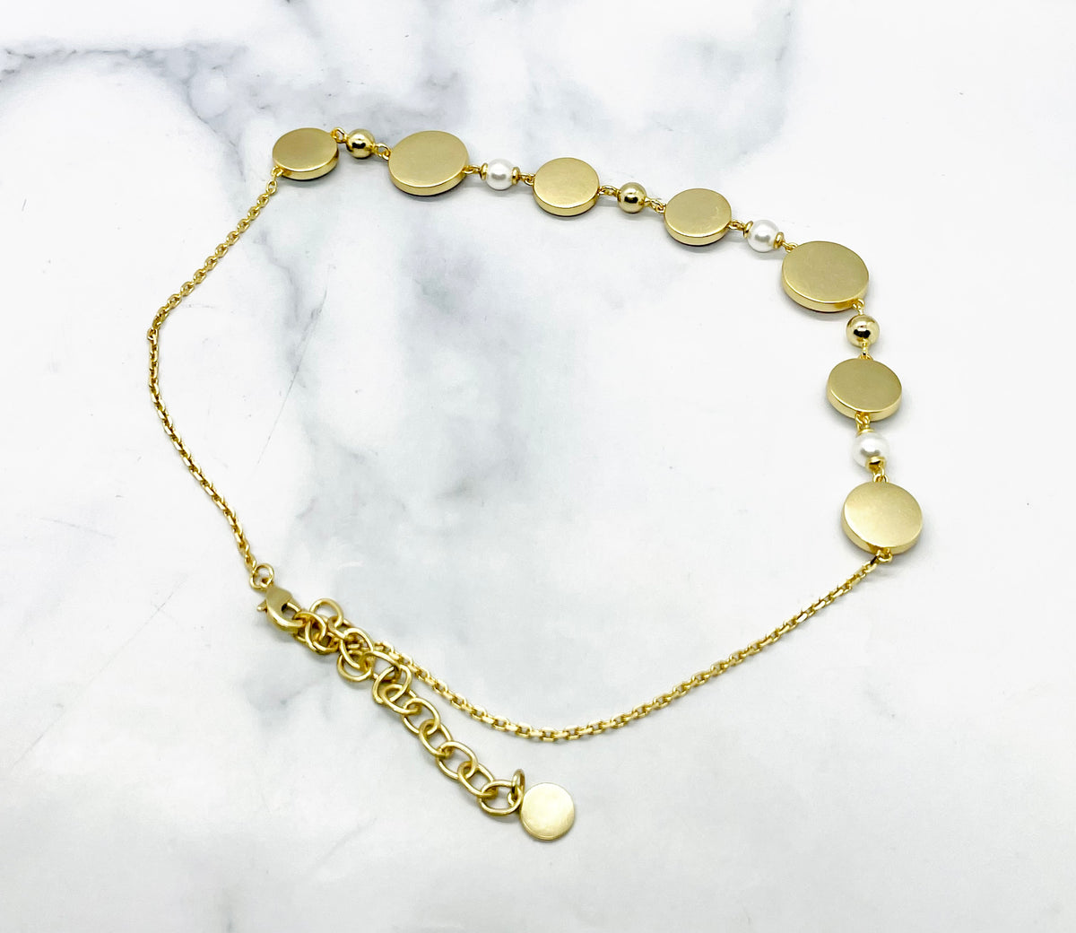 CHRISTIAN DIOR CD Pastel Monogram Necklace -Pre owned