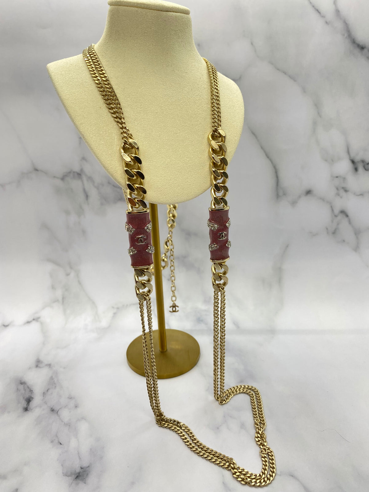 CHANEL CC Statement Chain Necklace - USED