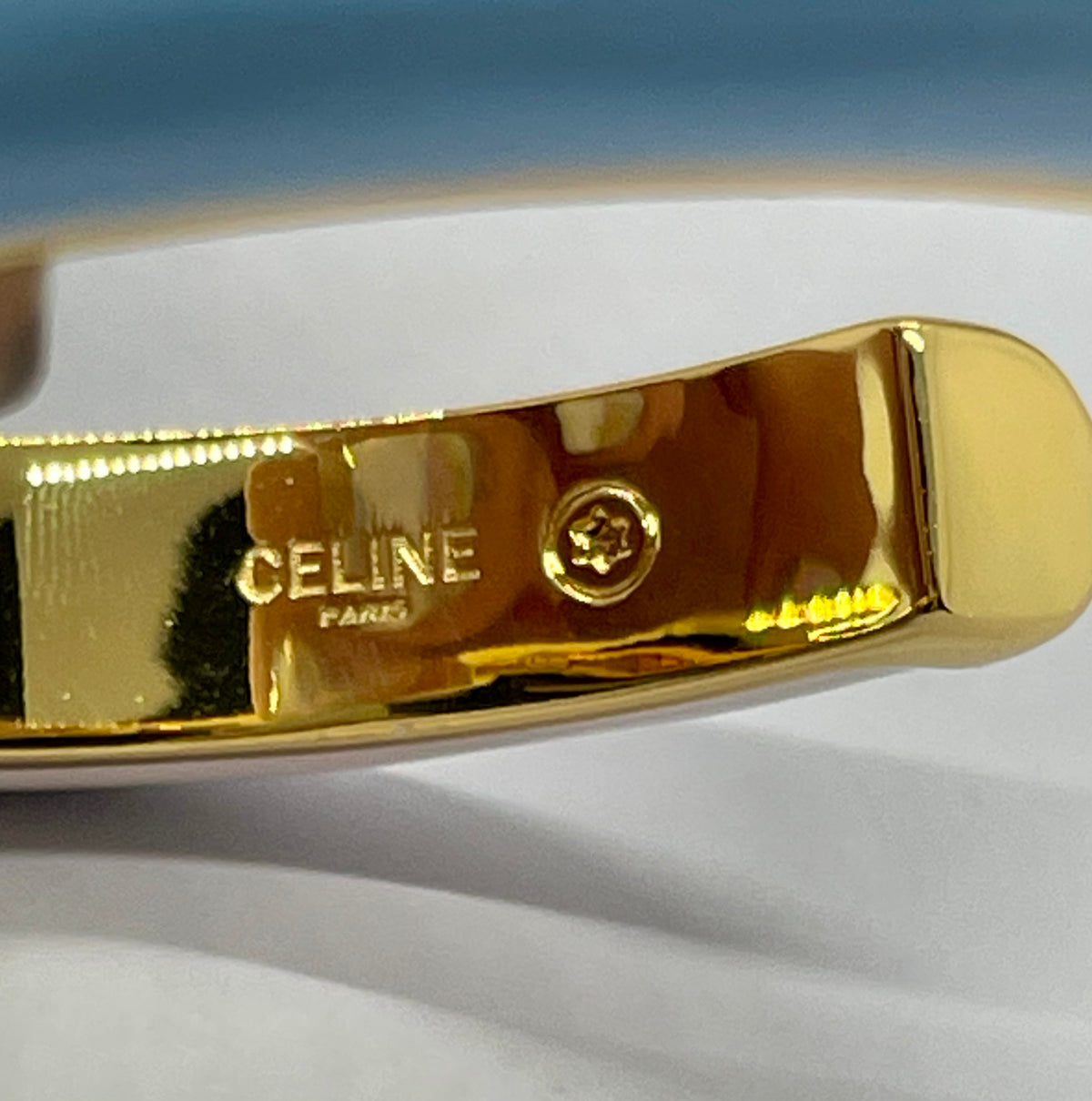 CELINE Monogram Pastel Cuff Bracelet - Pre owned