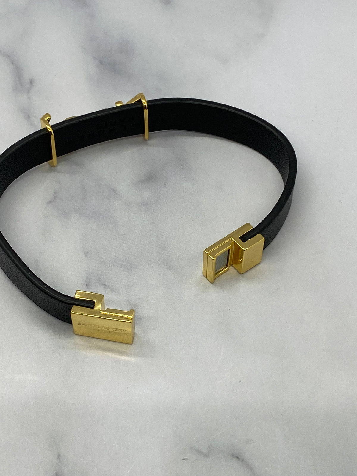 YSL Yves Saint Laurent Leather Bracelet - Pre owned