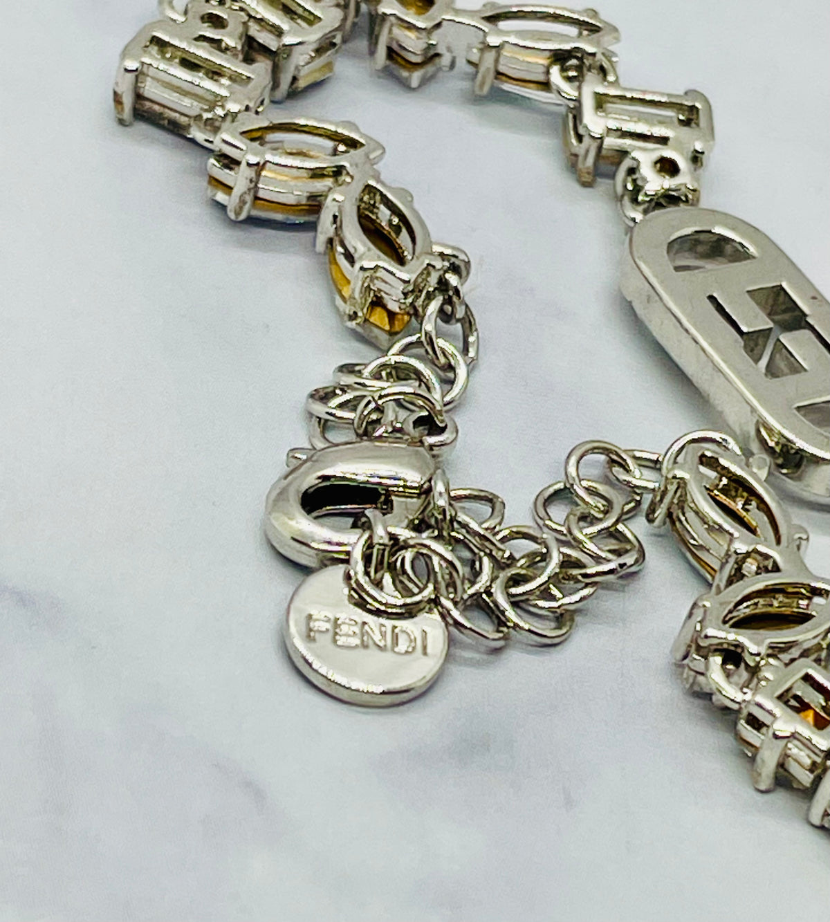 FENDI Rhinestone Bracelet - Pre owned