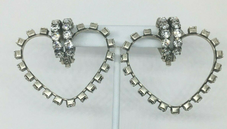 YSL Yves Saint Laurent Runway Heart Earrings - Pre owned
