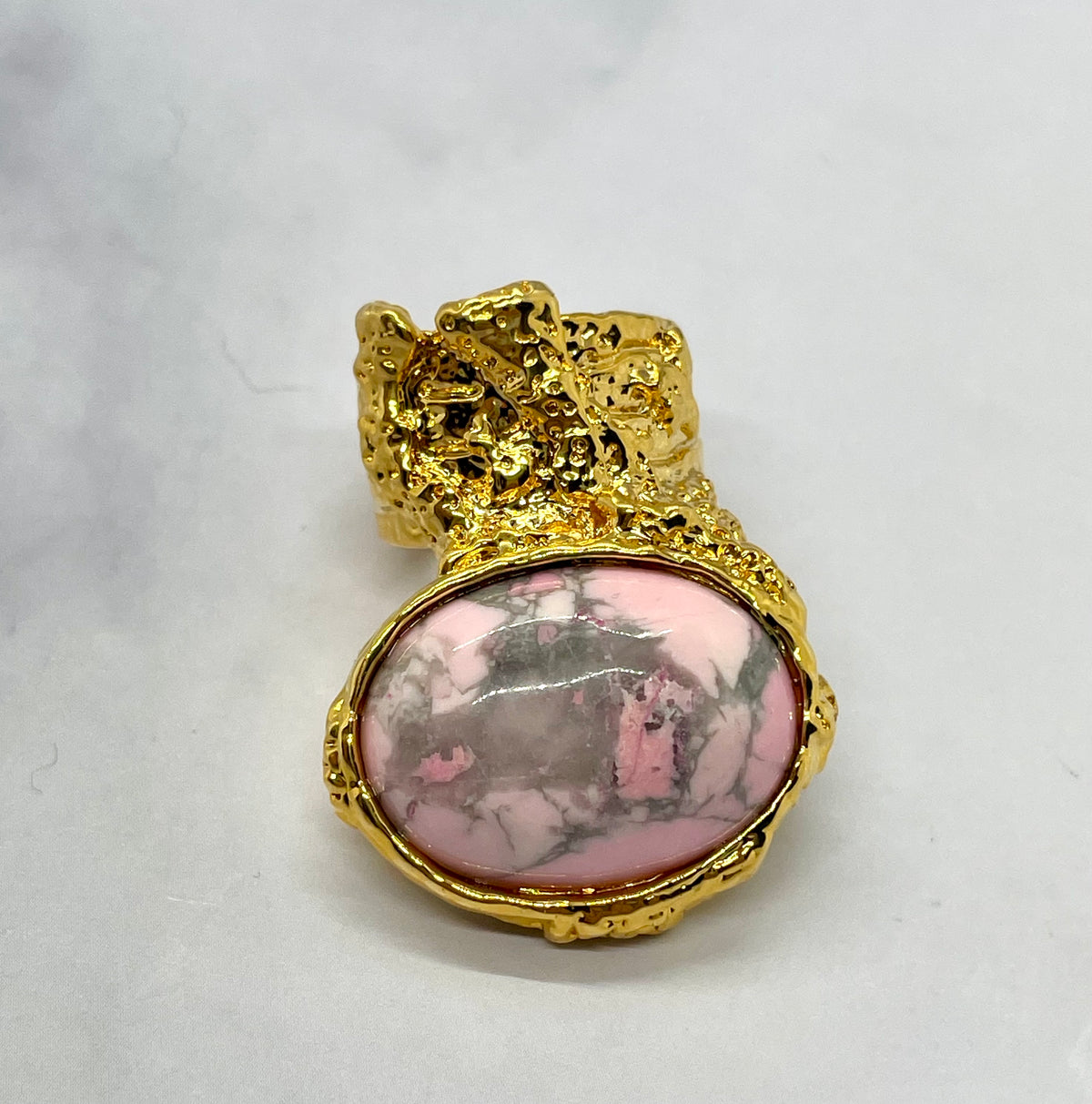 YSL YVES SAINT LAURENT Vintage Stone Ring Size 7 - Pre owned