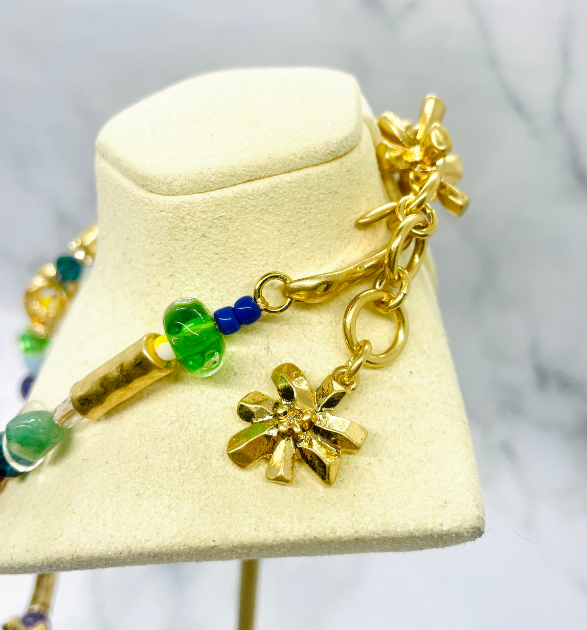 CHRISTIAN LACROIX Vintage Beaded Statement Necklace - Pre owned