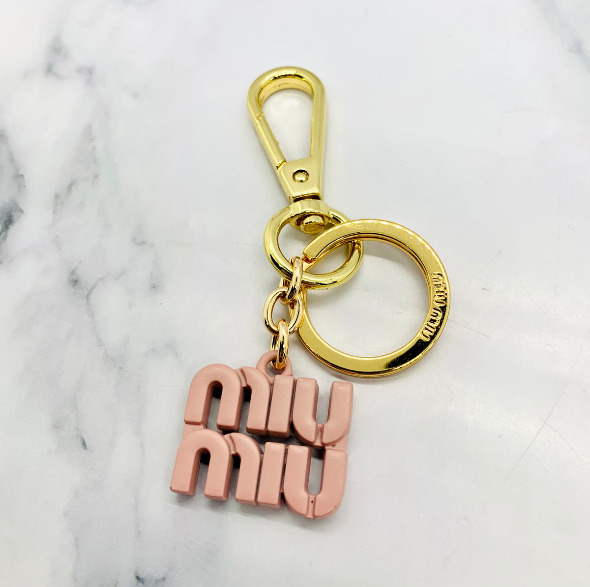 MIU MIU Monogram Keychain - Pre owned