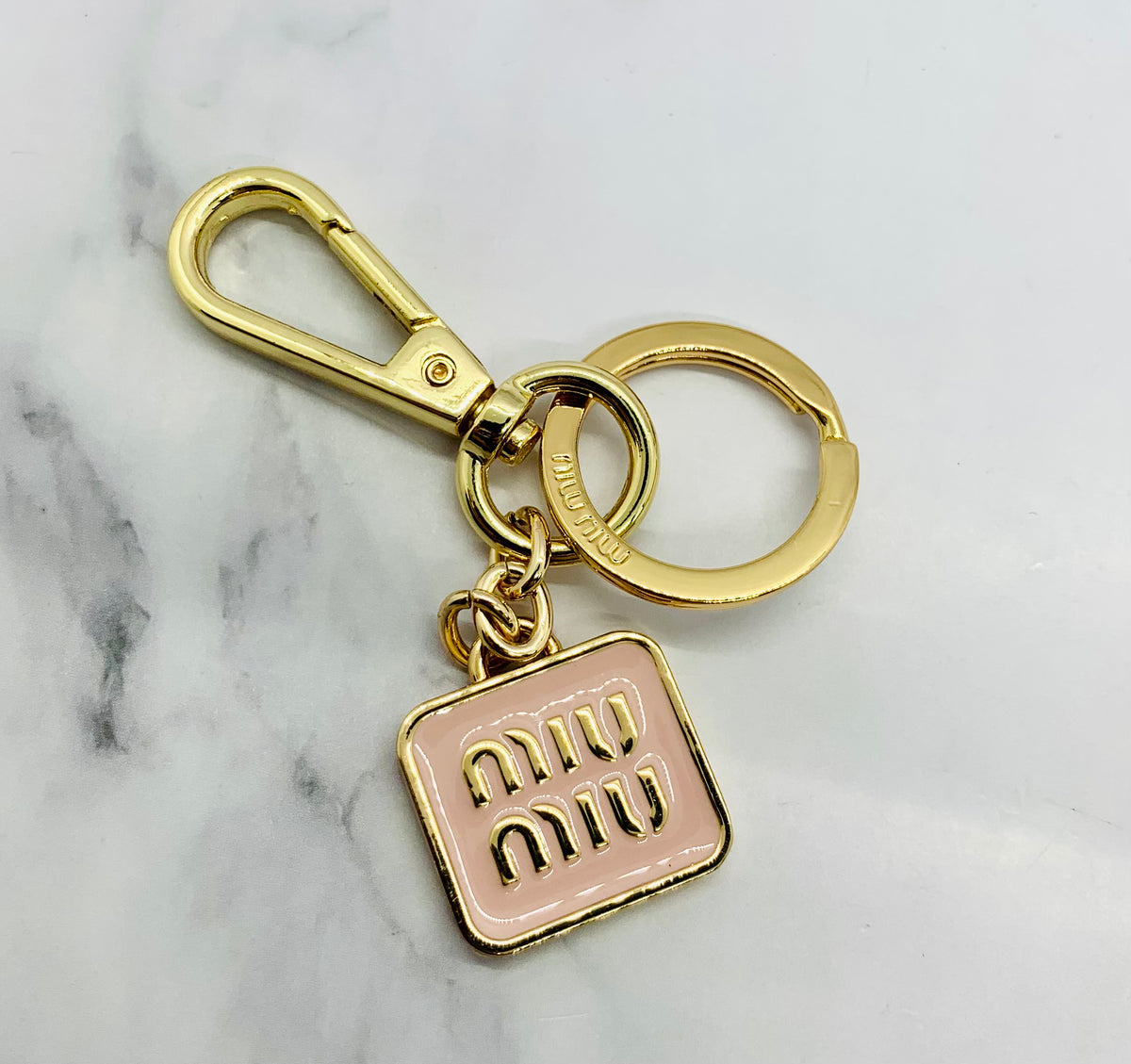MIU MIU Monogram Keychain - Pre owned