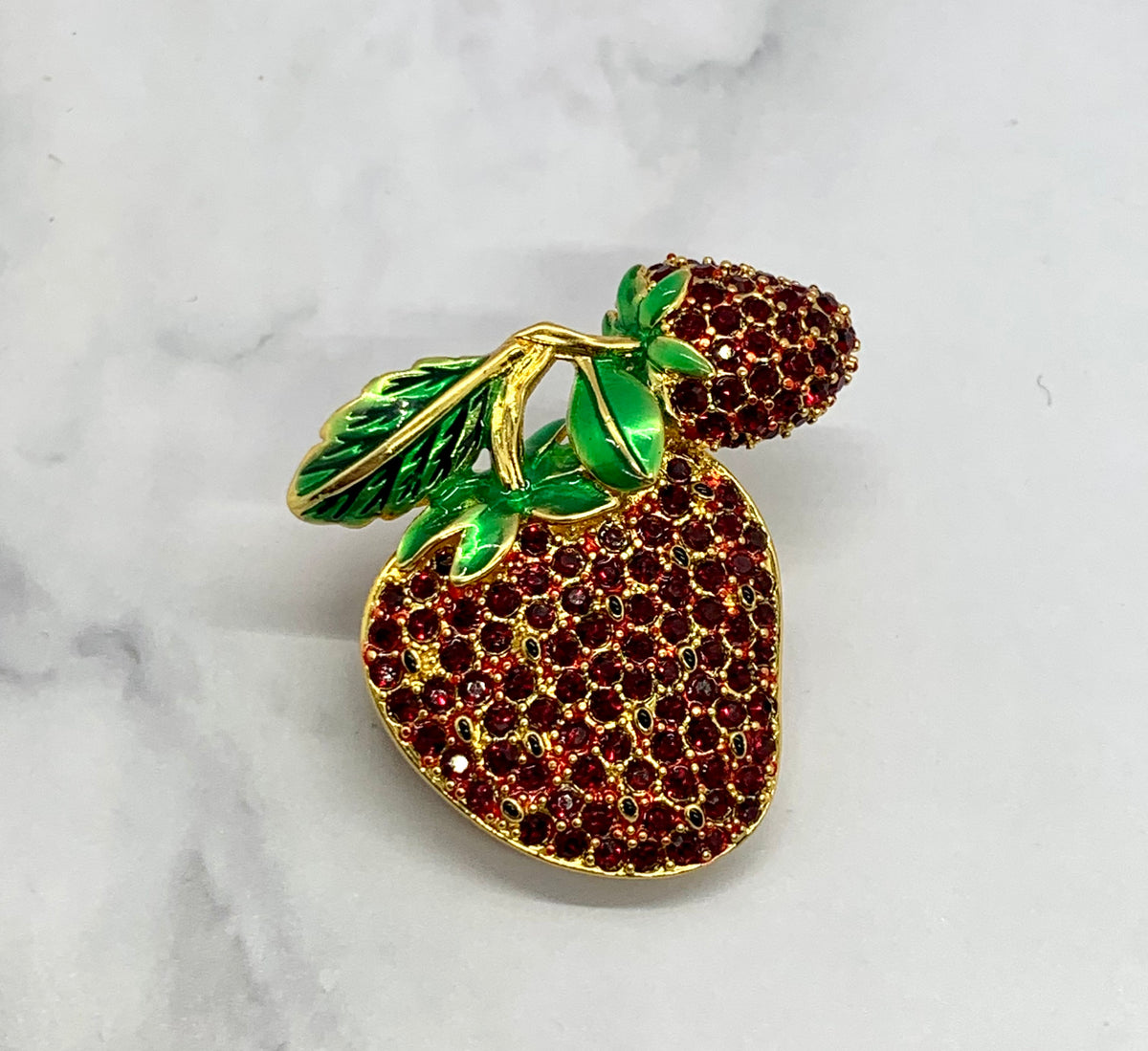 DOLCE & GABBANA Vintage Strawberry Brooch Pin - Pre owned