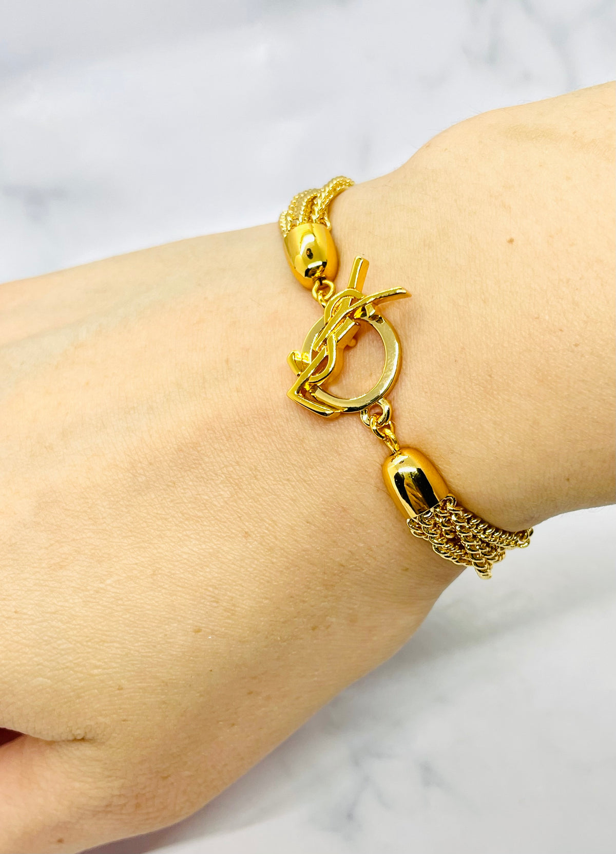 YSL YVES SAINT LAURENT Chain Bracelet - Pre owned