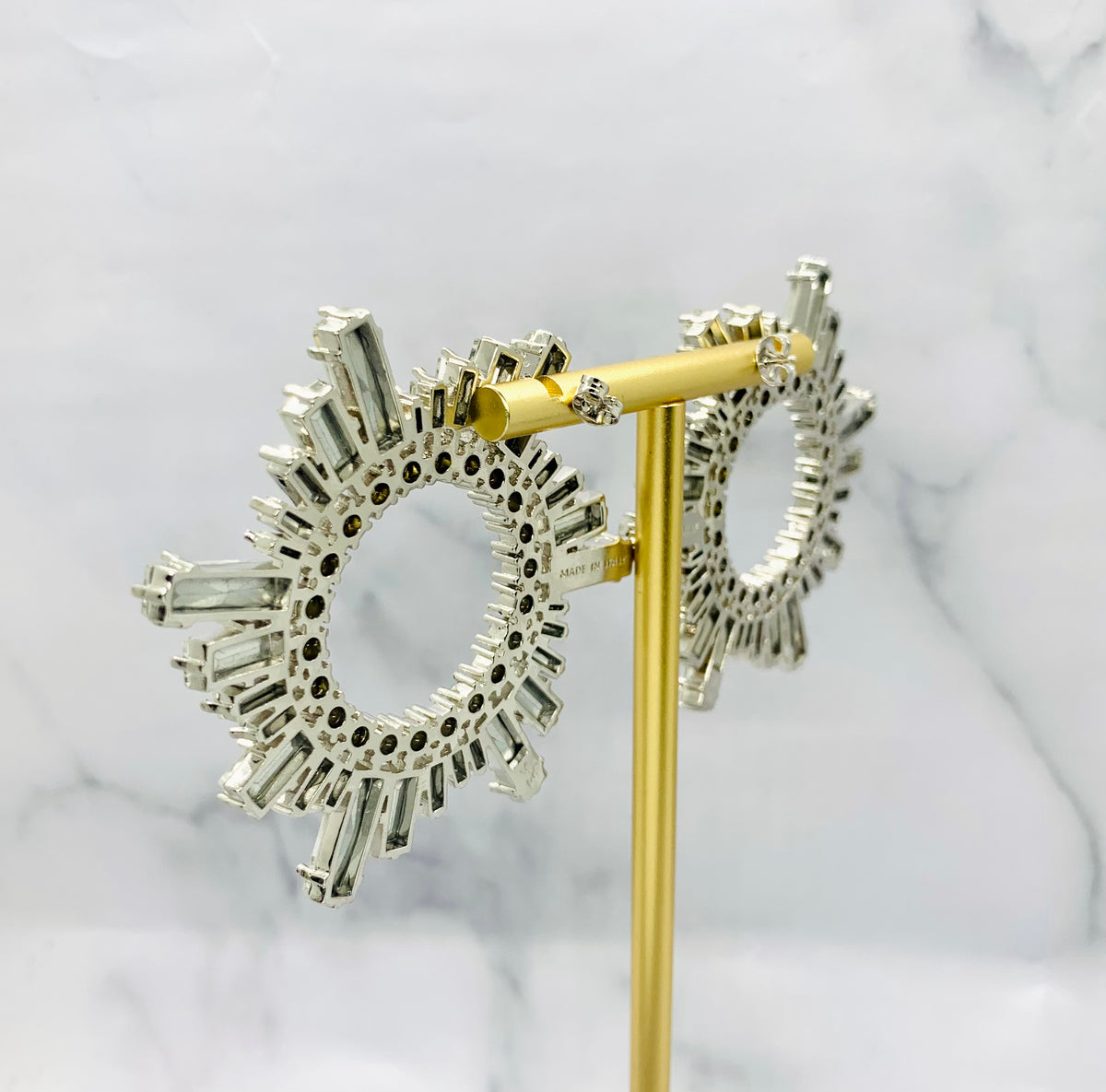 AMINA MUADDI Begum Rhinestone Earrings - Pre owned