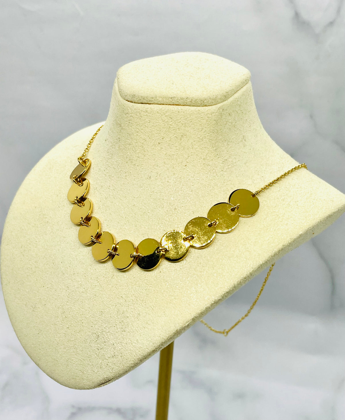 CELINE Paris Disc Necklace - Pre owned