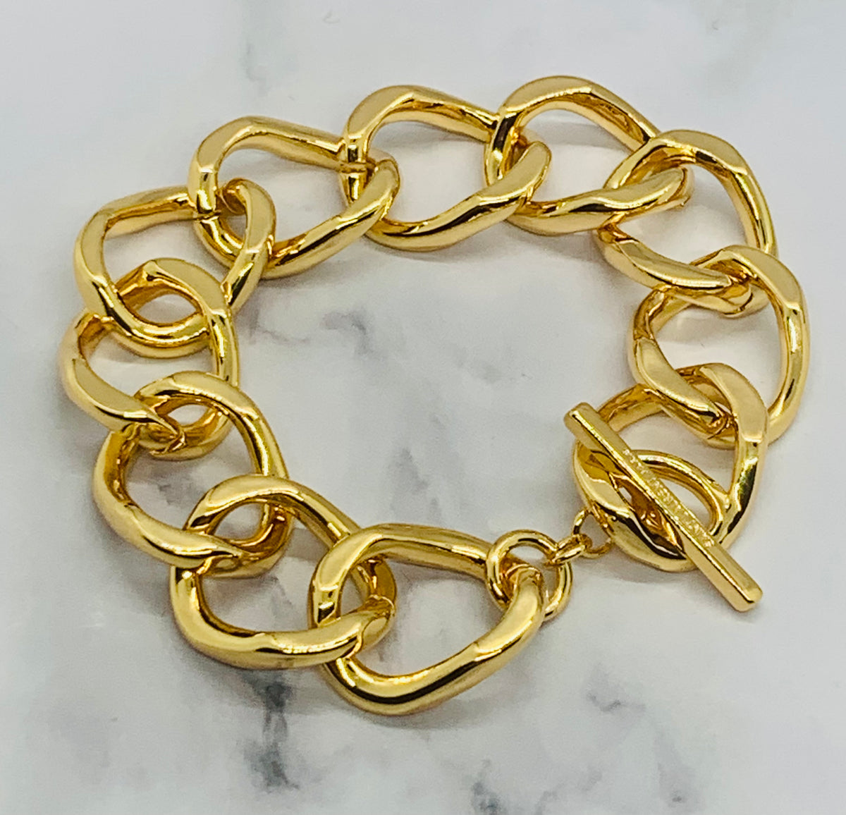 YSL YVES SAINT LAURENT Brass Ring Bracelet - Pre owned