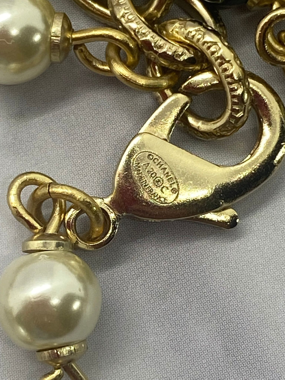 CHANEL CC Flower Rhinestone Layered Necklace - USED
