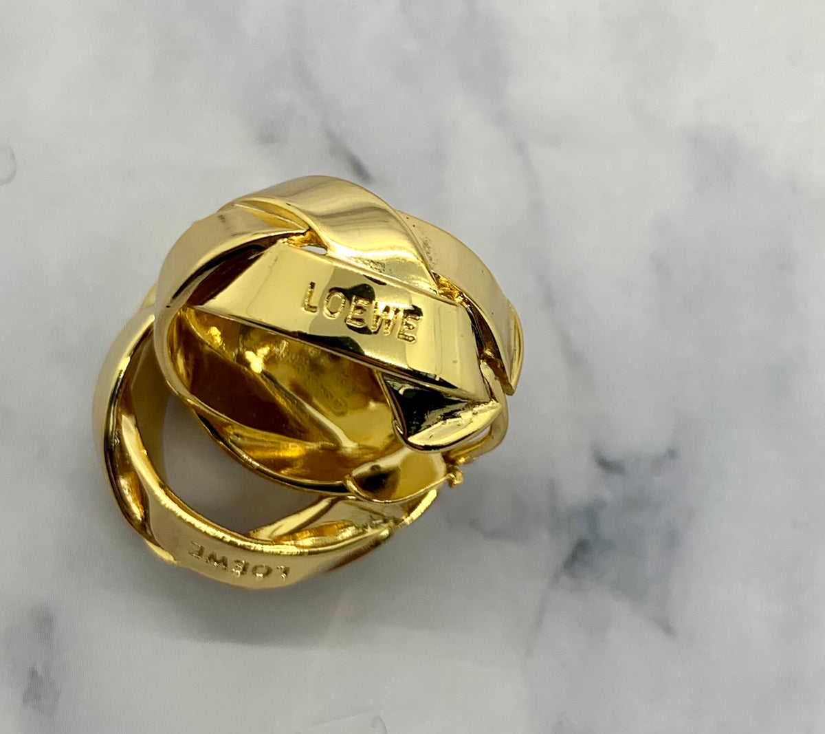 LOEWE Braided Hoop Earrings - Pre owned