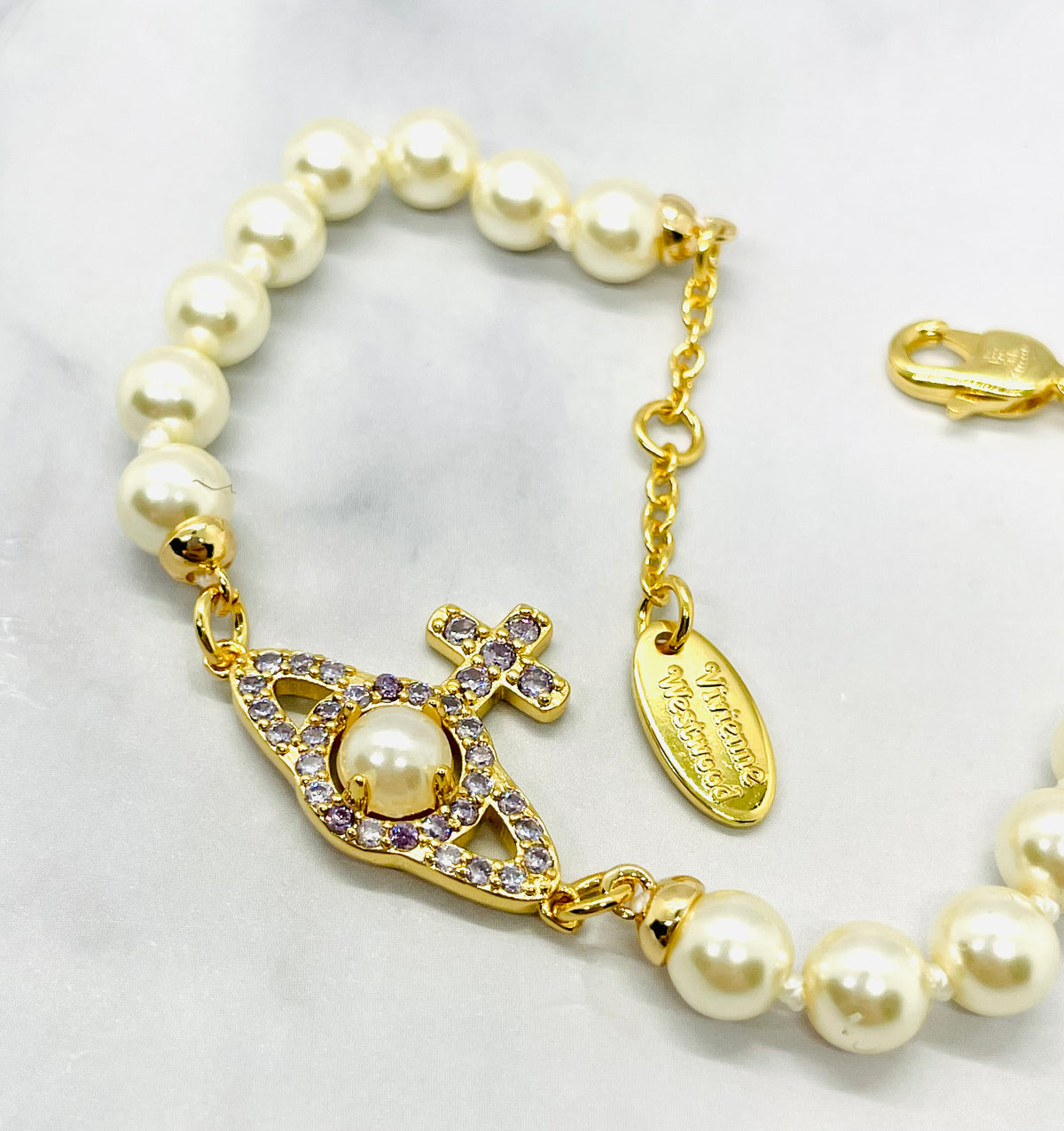 VIVIENNE WESTWOOD Orb Pearl Bracelet - Pre owned