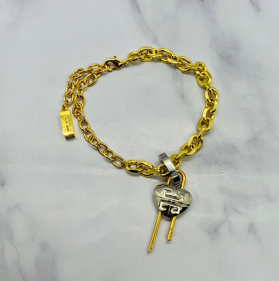 GIVENCHY Heart Lock Bracelet - Pre owned