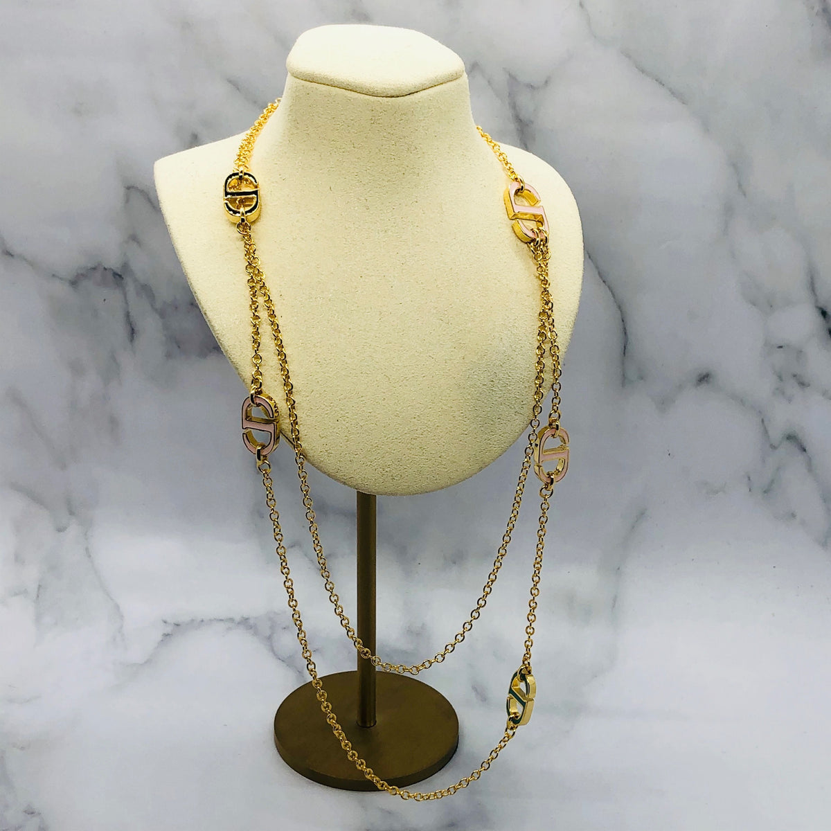 CHRISTIAN DIOR CD Layered Necklace - Pre owned
