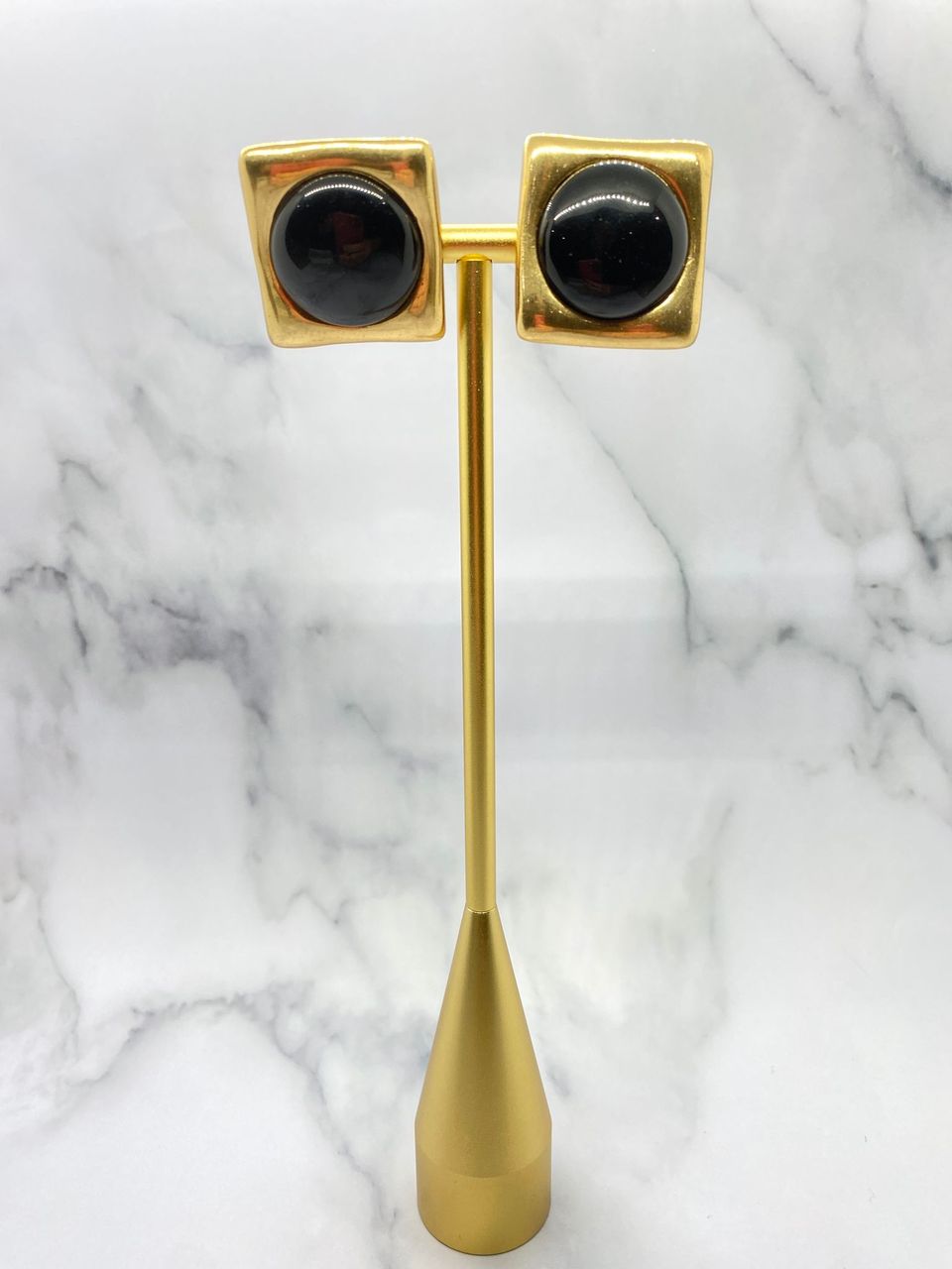 YSL Yves Saint Laurent Geometric Runway Earrings - Pre owned