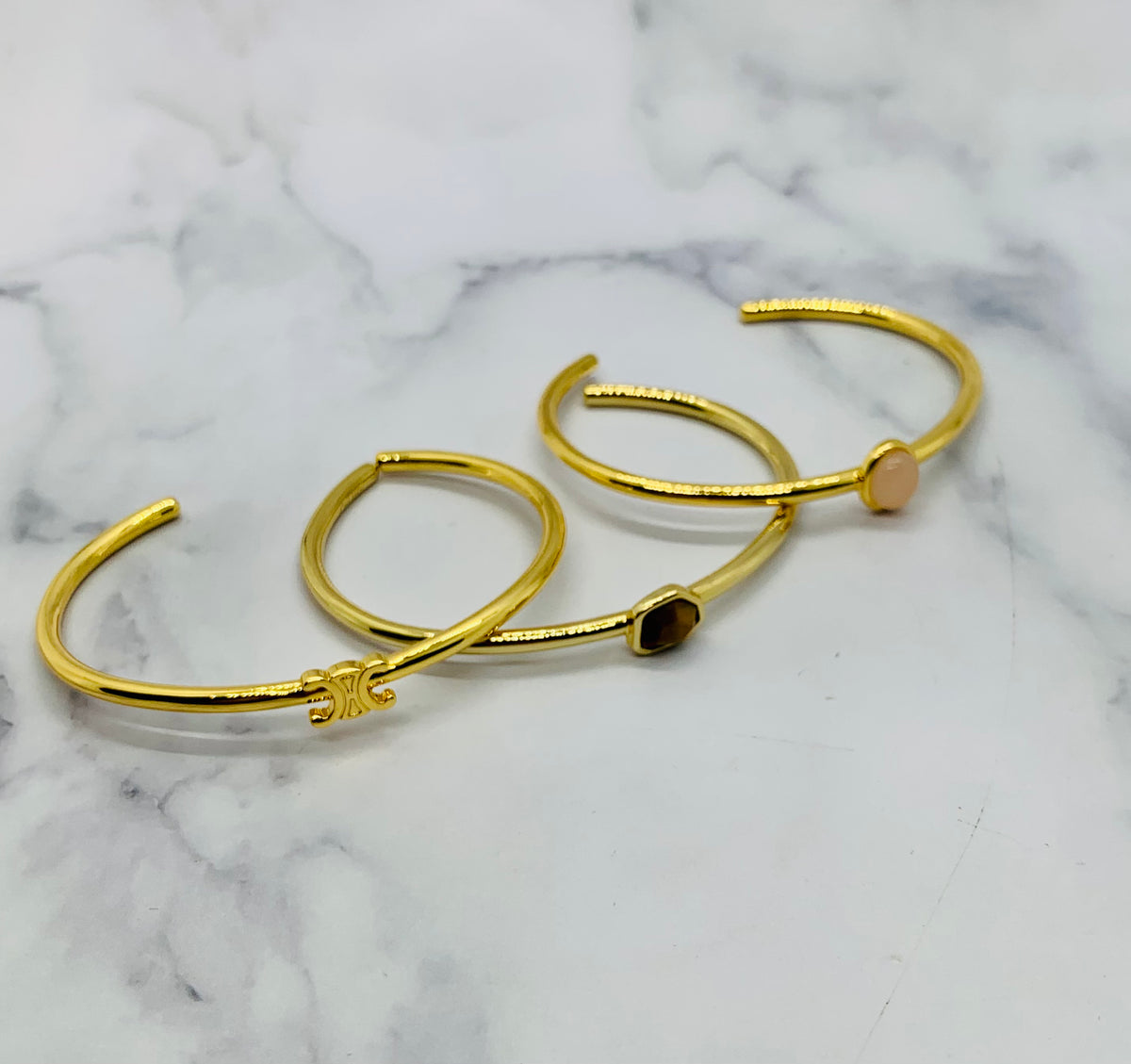 CELINE Bangle Bracelet Set of 3 - Pre owned