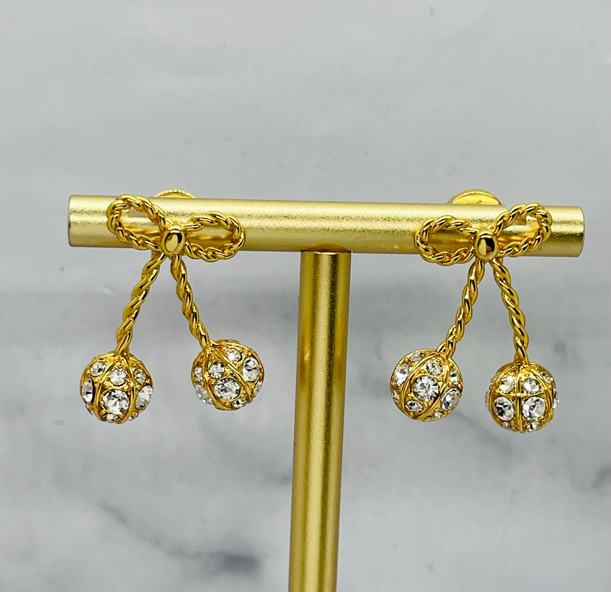 Valentino Garavani Cherryfic Rhinestone Earrings - Pre owned