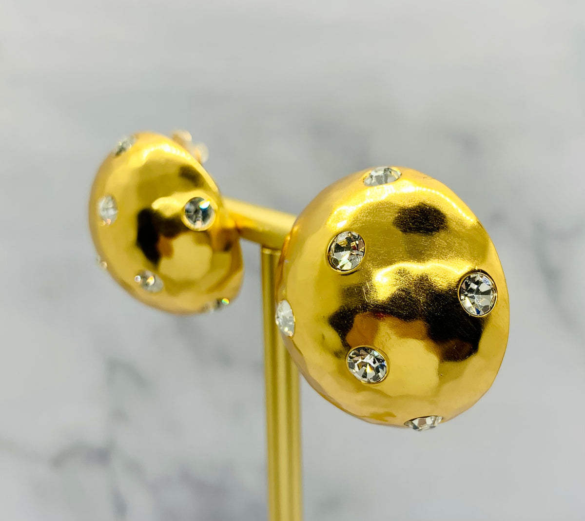 YSL YVES SAINT LAURENT Dome Clip On Earrings - Pre owned
