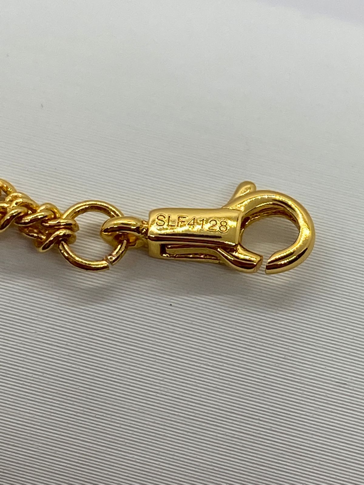 CELINE CC Gold Tone Monogram Bracelet - Pre owned