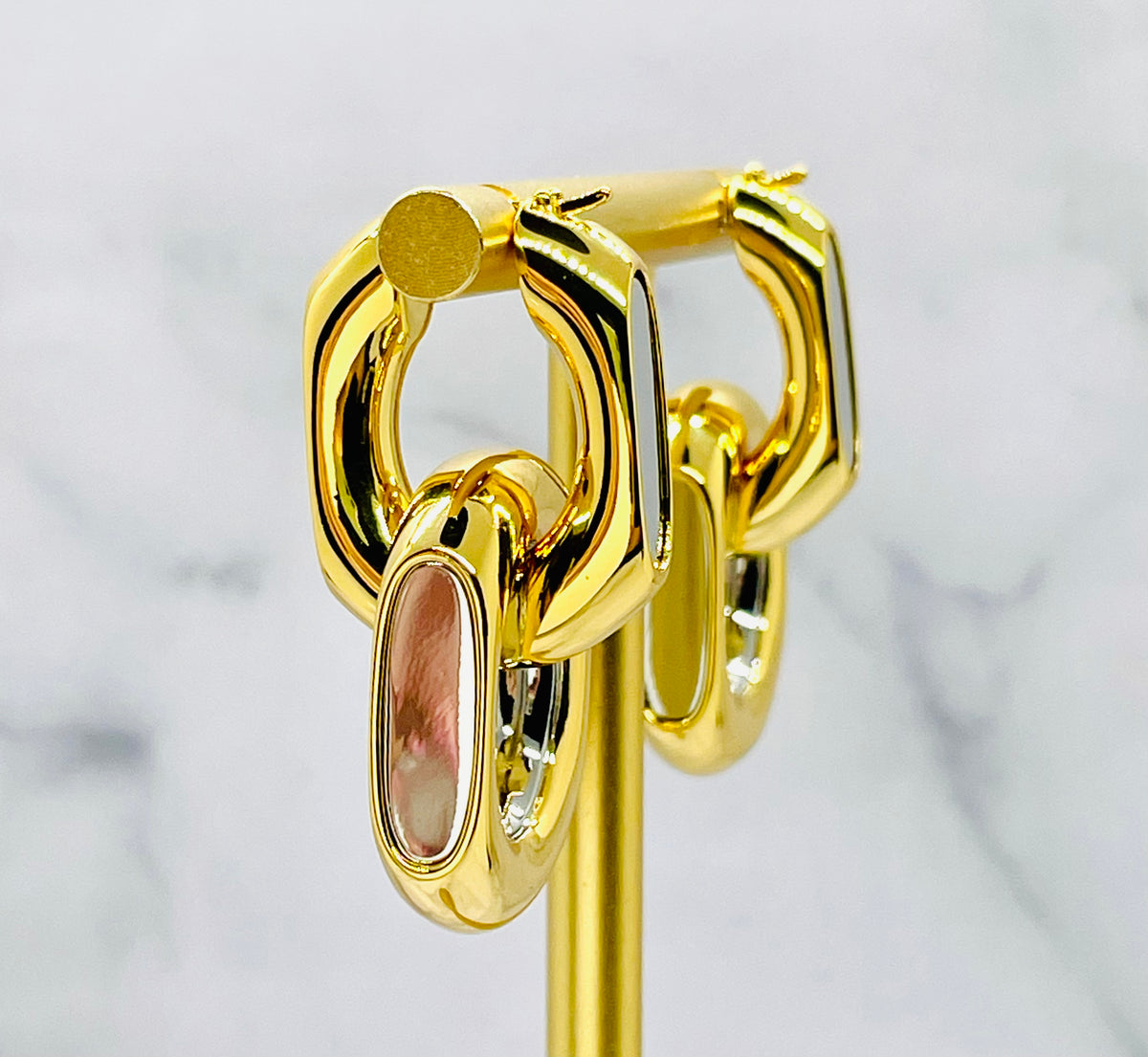YSL YVES SAINT LAURENT Monogram Earrings - Pre owned