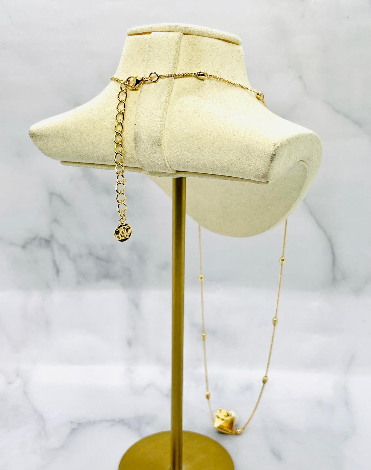 CELINE Pyramid Pendant Necklace - Pre owned