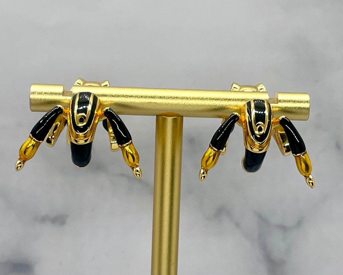 BOTTEGA VENETA Statement Bee Earrings - Pre owned
