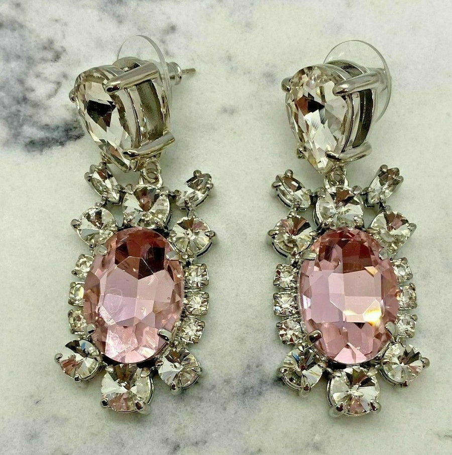MIU MIU Crystal Chandelier Baroque Earrings - Pre owned