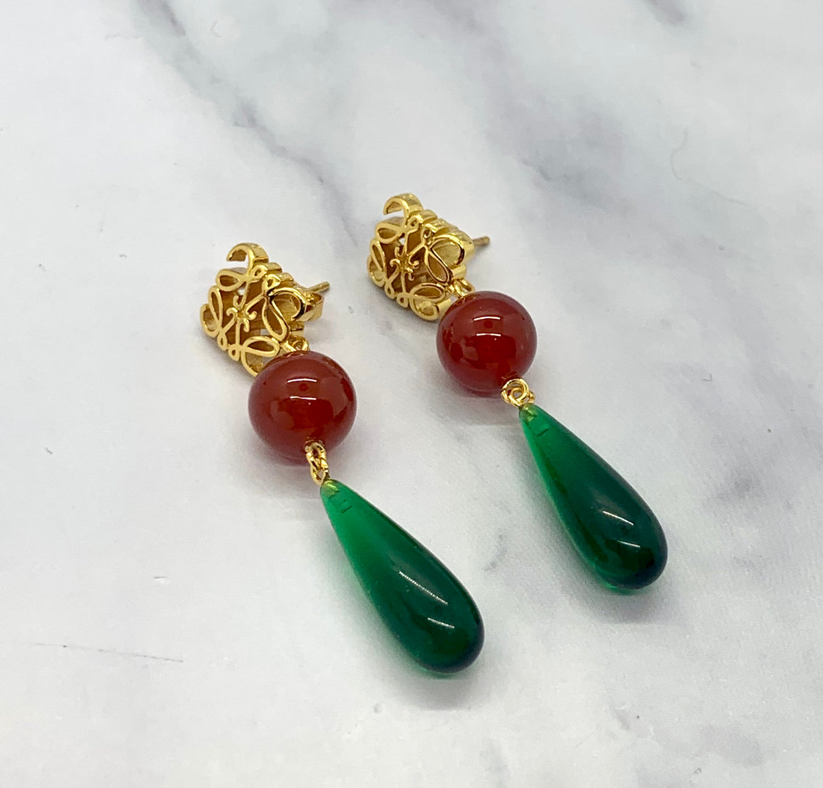 LOEWE Colorful Pendant Earrings - Pre owned