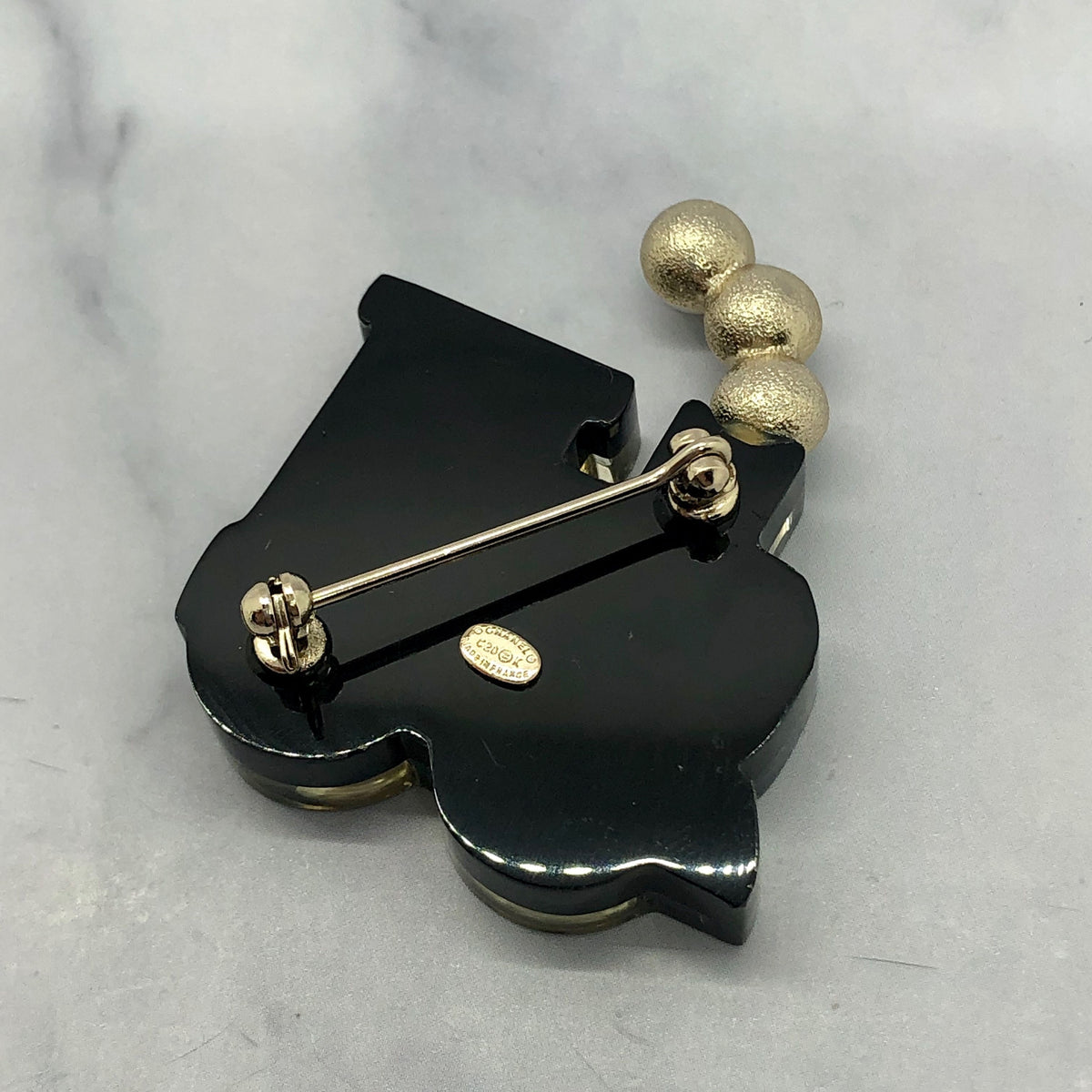 CHANEL CC Coco Train Brooch Pin - USED