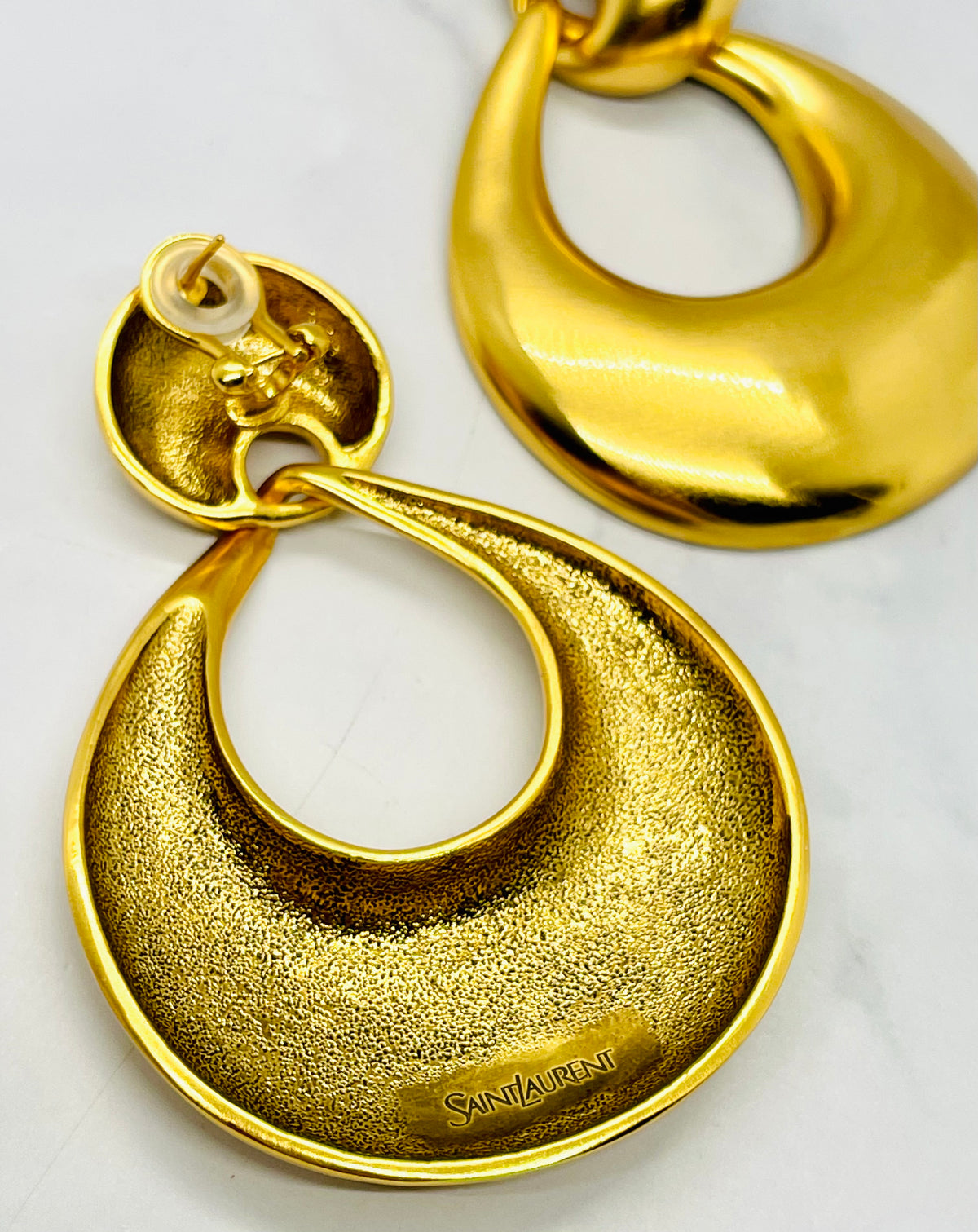YVES SAINT LAURENT Clip On Statement Earrings - Pre owned