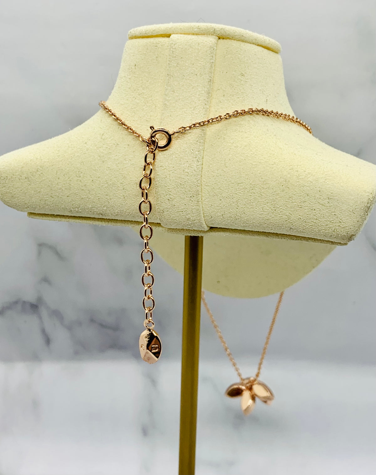 CHRISTIAN DIOR Rose Gold Rhinestone Necklace - Pre owned