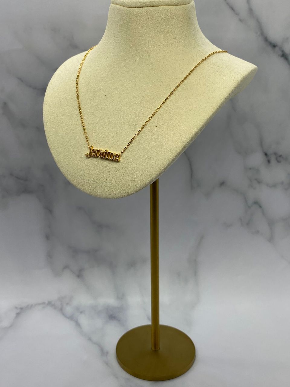 Auth CELINE JE'TAIME Gold Tone Necklace - Pre owned