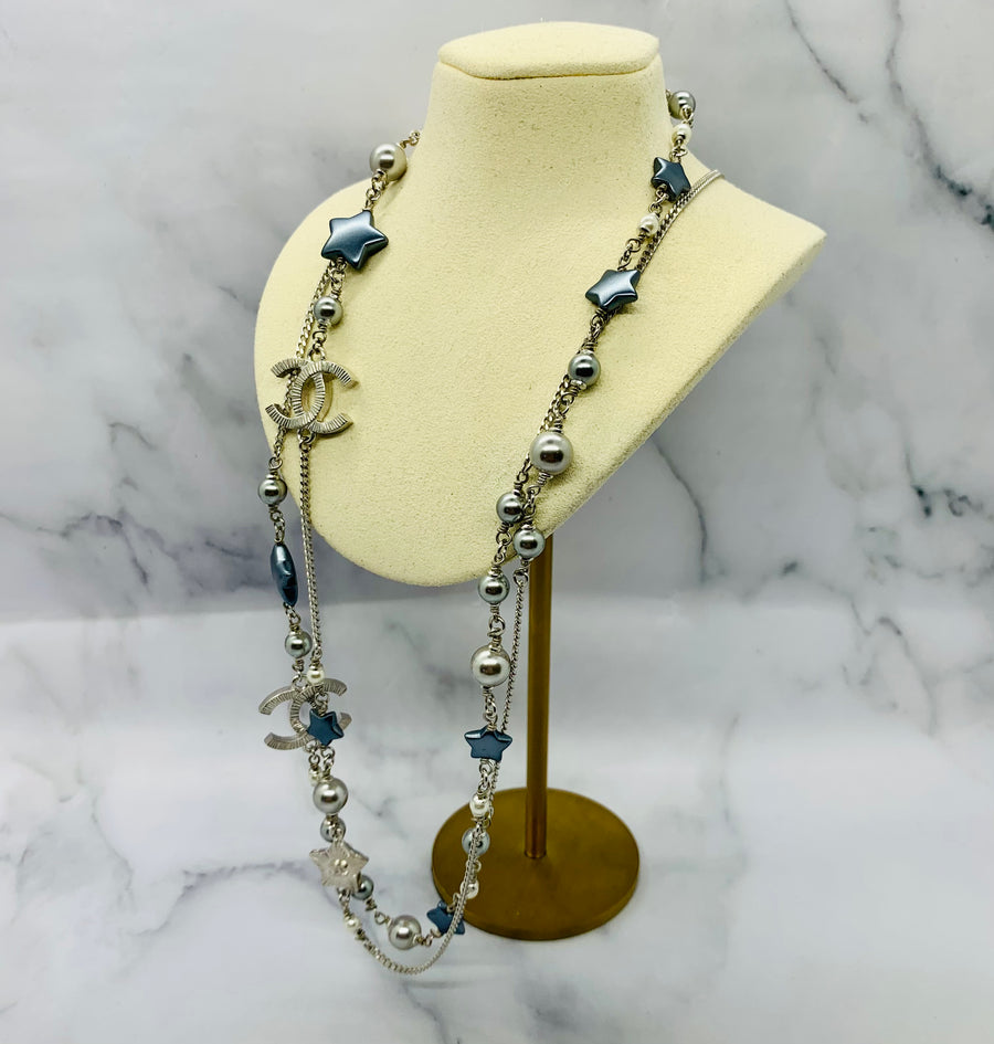CHANEL CC Stars Multi Chain Necklace - Pre owned