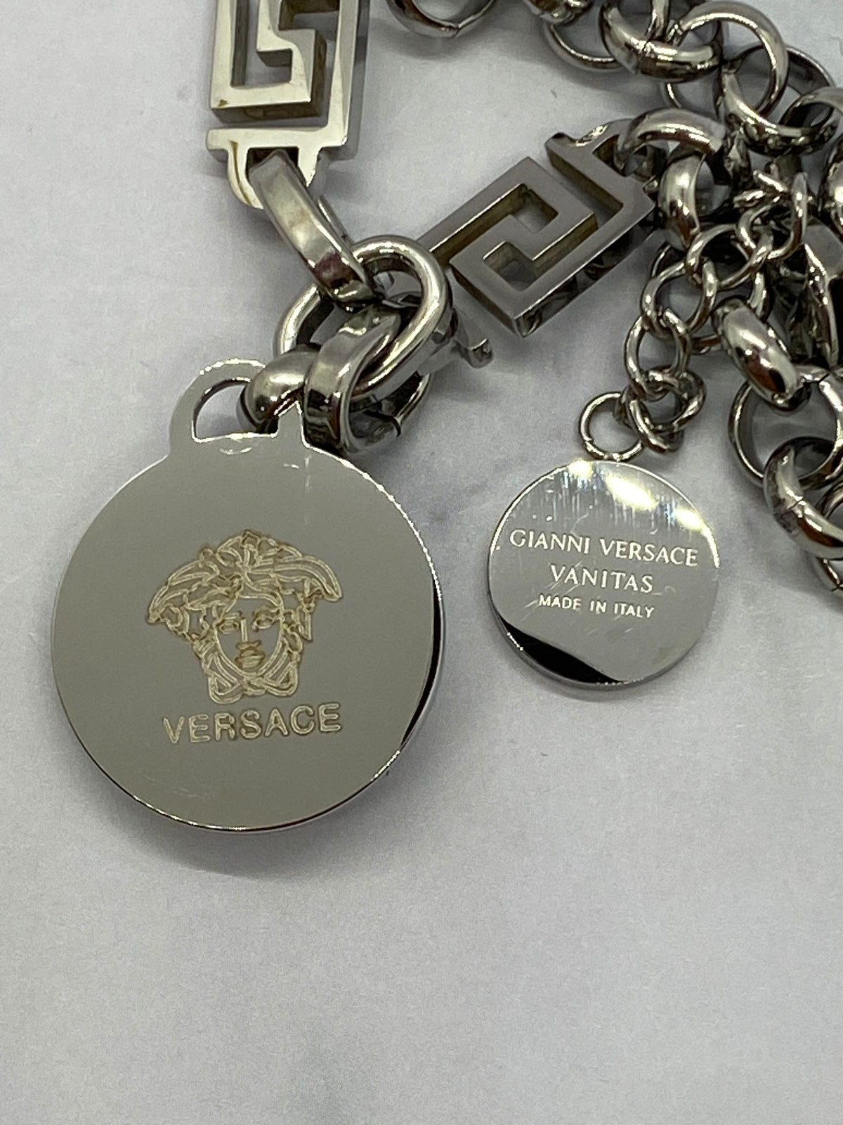 VERSACE Medusa Silver Tone Bracelet - USED