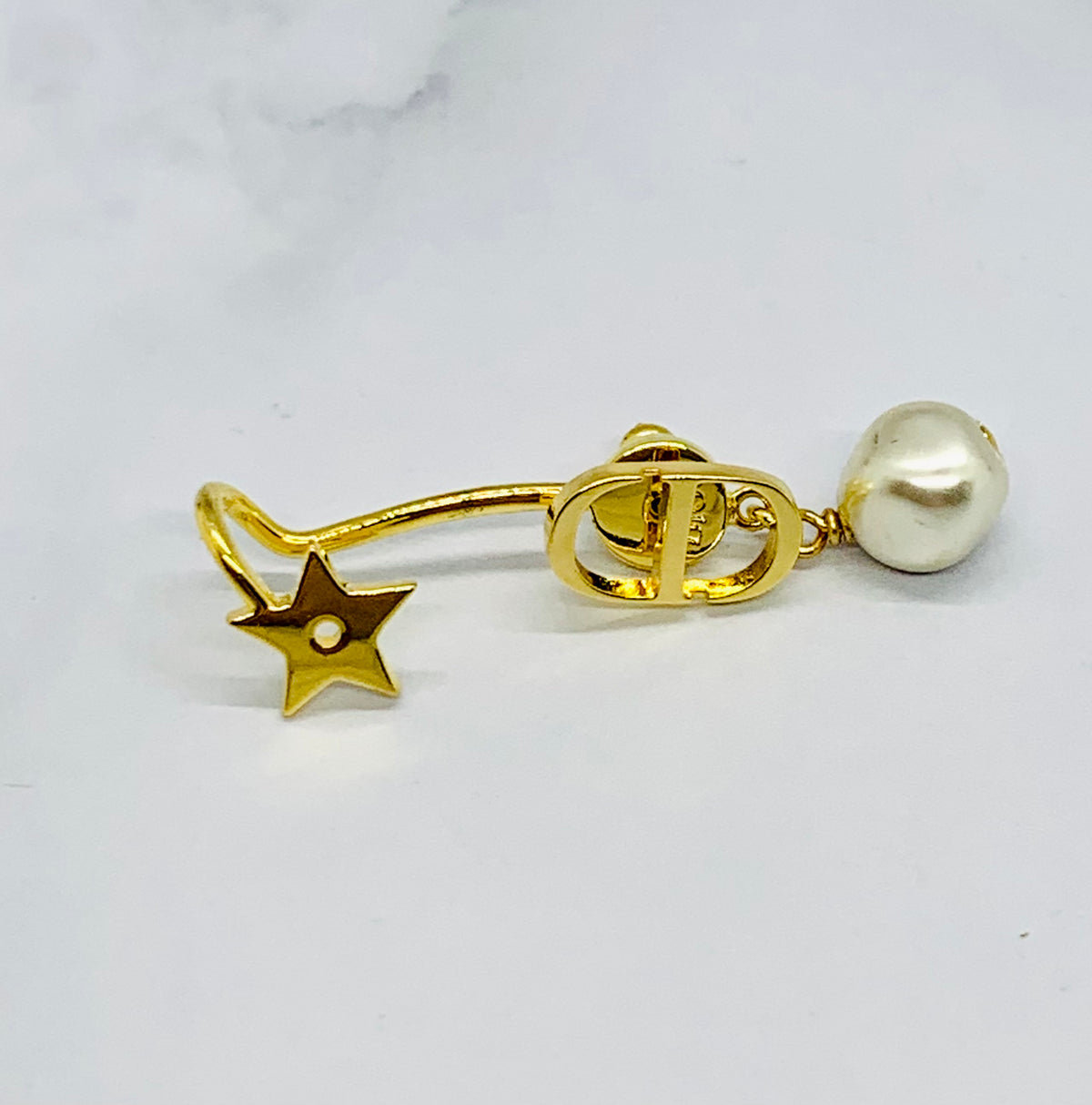 CHRISTIAN DIOR CD Single Climber Earring - Pre owned