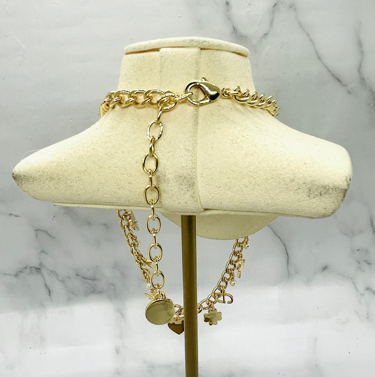 CHRISTIAN DIOR Charm Statement Necklace - Pre owned