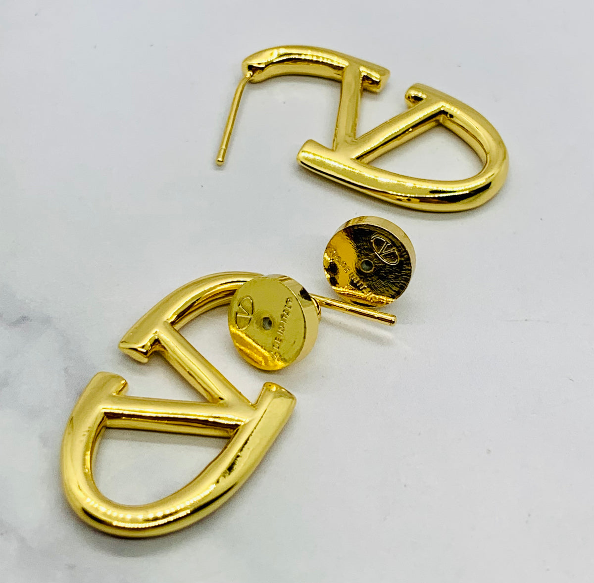 VALENTINO V Hoop Earrings - Pre owned