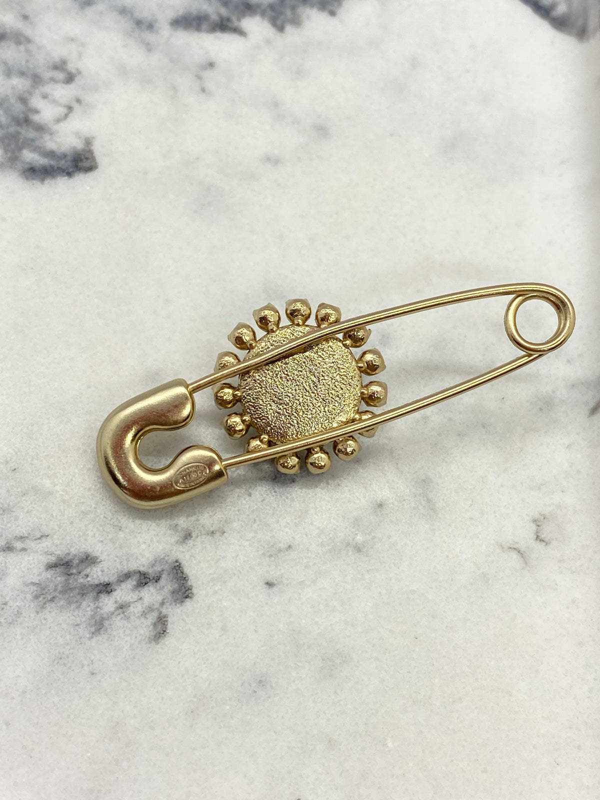 CHANEL CC Safety Pin Rhinestone Brooch - Pre owned