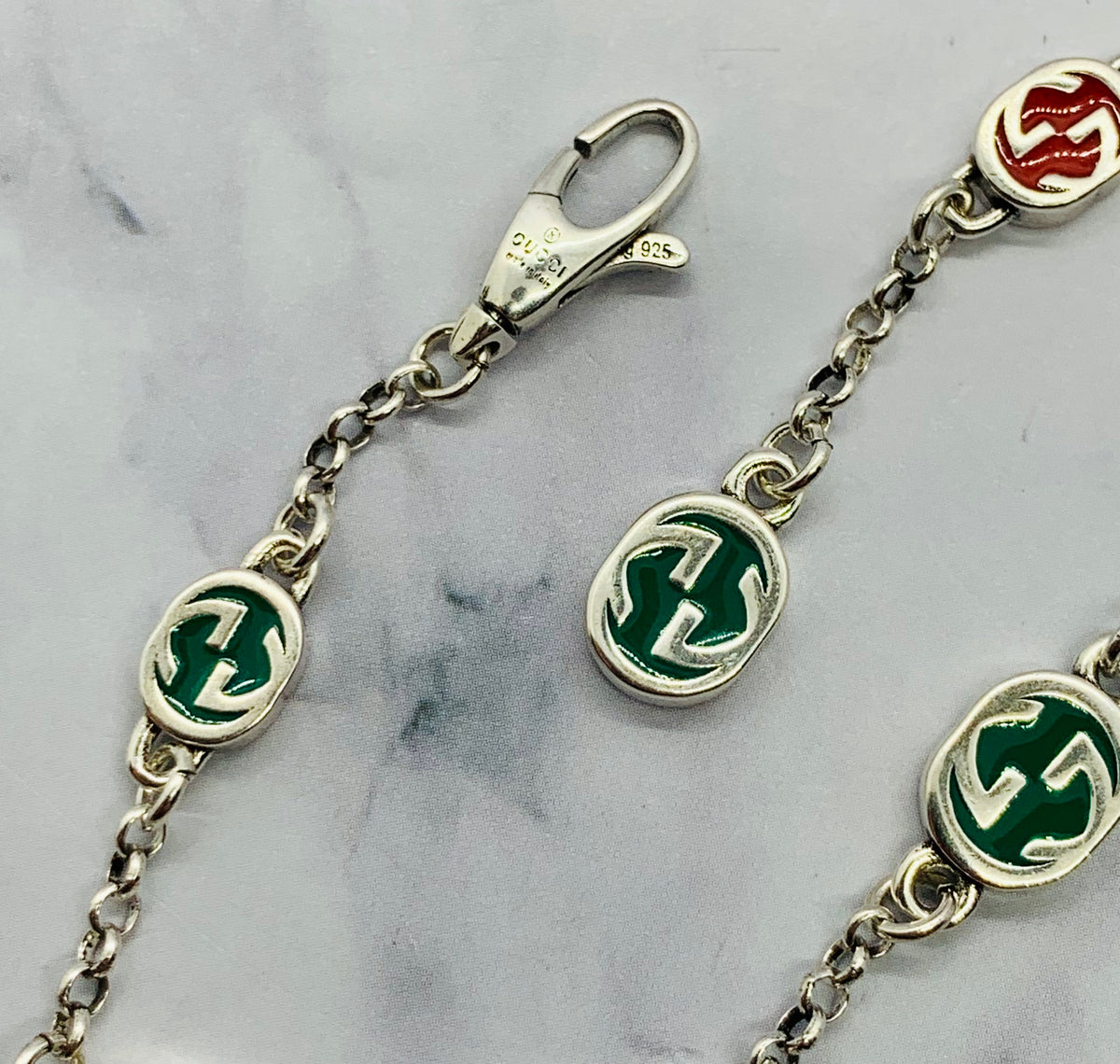 GUCCI GG Colorful Chain Bracelet - Pre owned