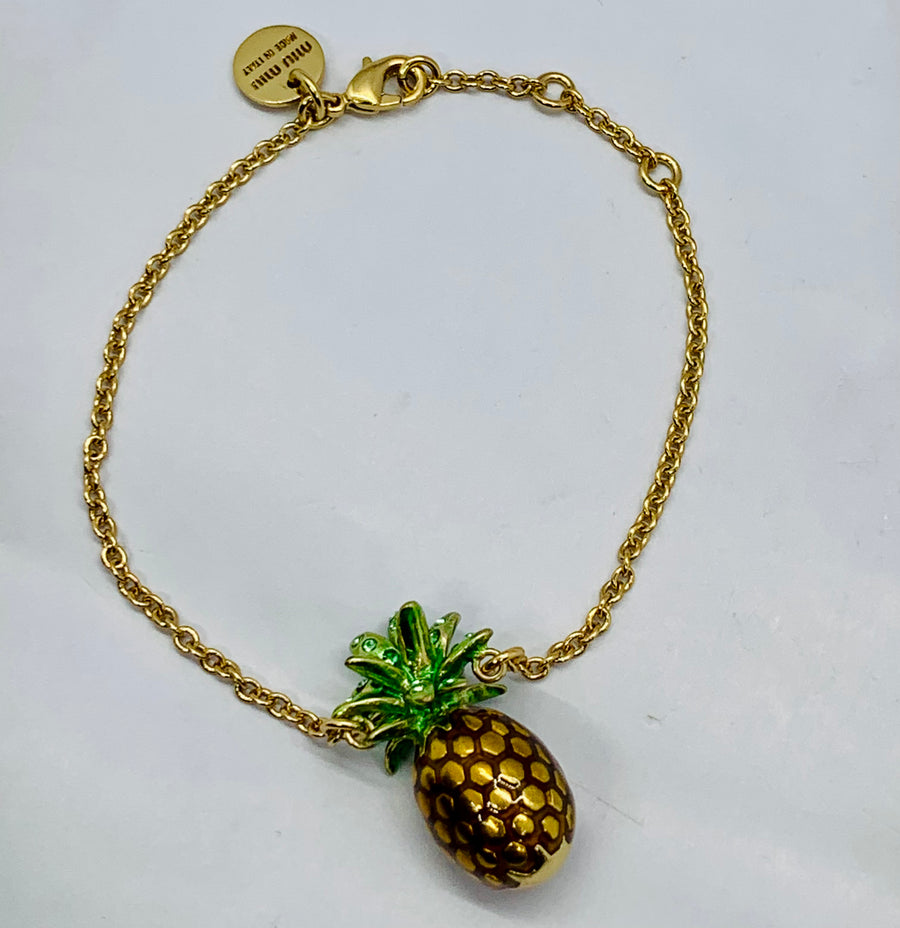 MIU MIU Pineapple Charm Bracelet - Pre owned